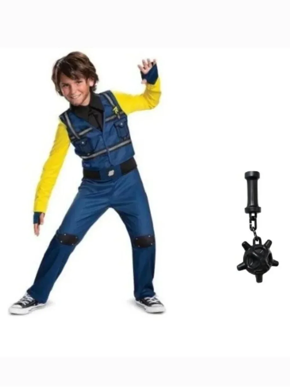 Lego Movie Rex & Flail Weapon Halloween Costume 4/6 Jumpsuit 5 Pc Boys